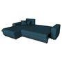 Voir la diapositive 5 : Canapé d'angle gauche convertible tissu CLELIA, 4 places
