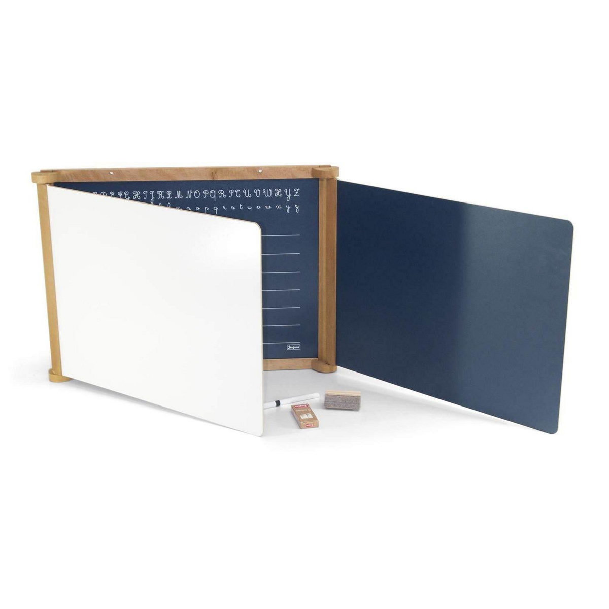 JeuJura Tableau triptyque en bois teinté chêne