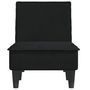 Voir la diapositive 4 : VIDAXL Chaise longue noir velours