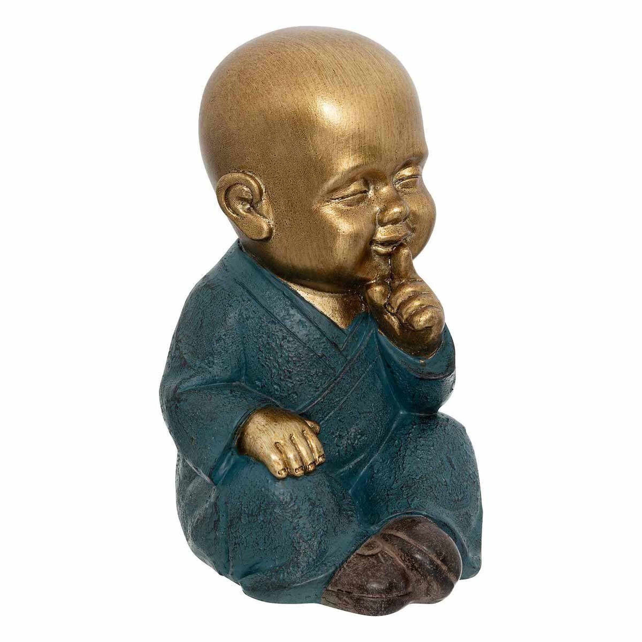 Voir la diapositive 2 : ATMOSPHERA Lot de 3 statuettes déco bouddha  sagesse  21cm or