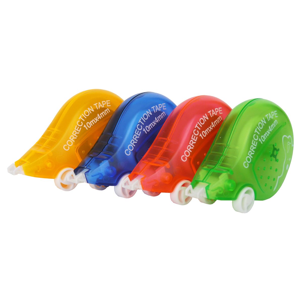 AUCHAN  Lot de 2 minis souris correctrices 10mx4mm orange et verte