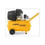 VITO Compresseur à huile 50L 10Bar 3CV 2.2KW Bi-cylindre 145 Psi, sur roues Ateliers et Chantiers VITO