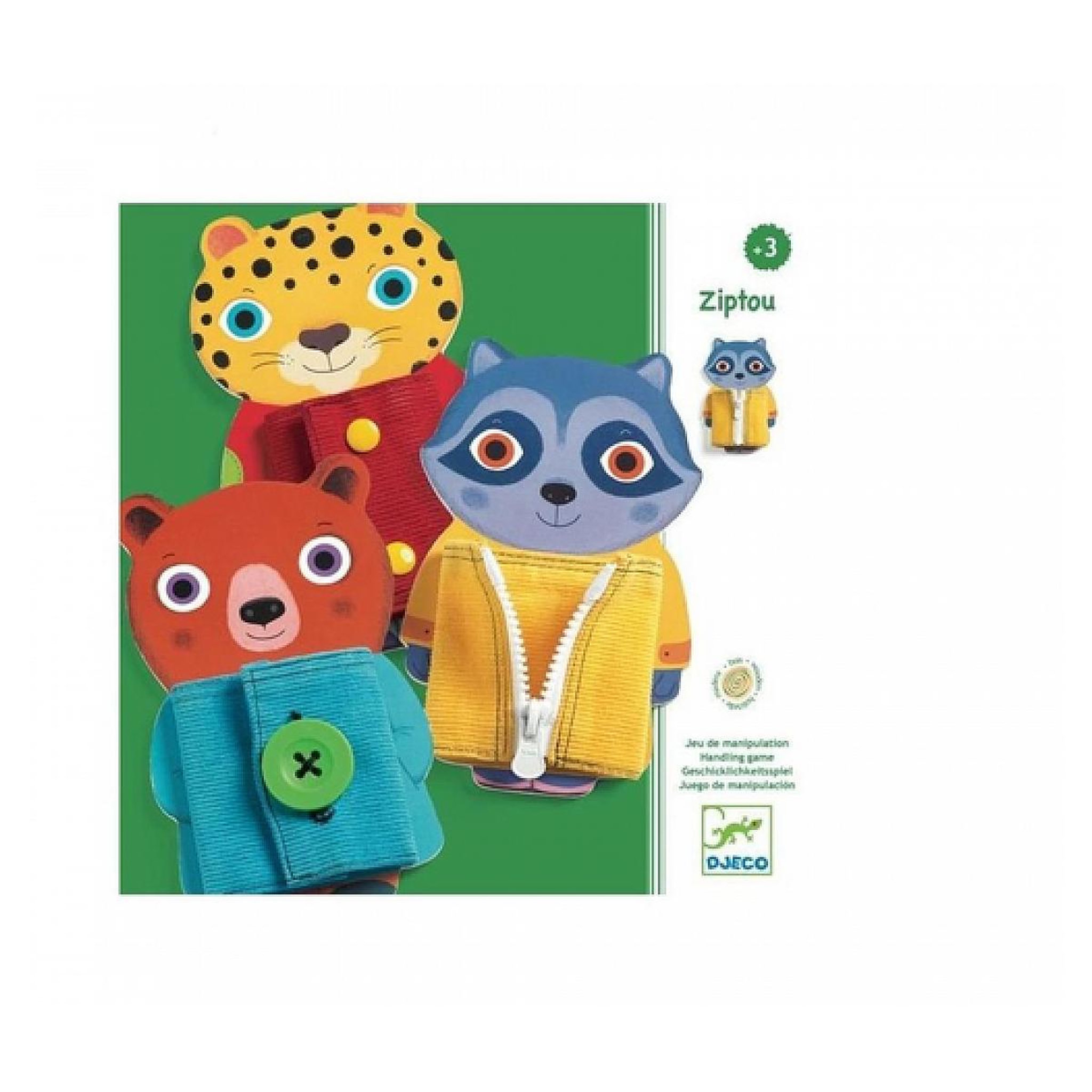 Djeco Jeux educatifs bois Ziptou