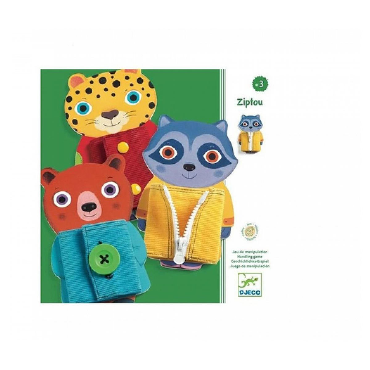 Djeco Jeux educatifs bois Ziptou