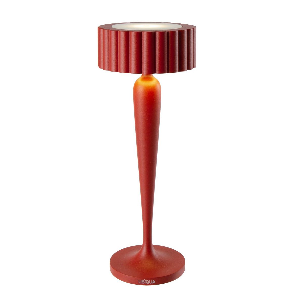 Lumisky Lampe de table sans fil touch LED TWIGGY Rouge Aluminium H26cm
