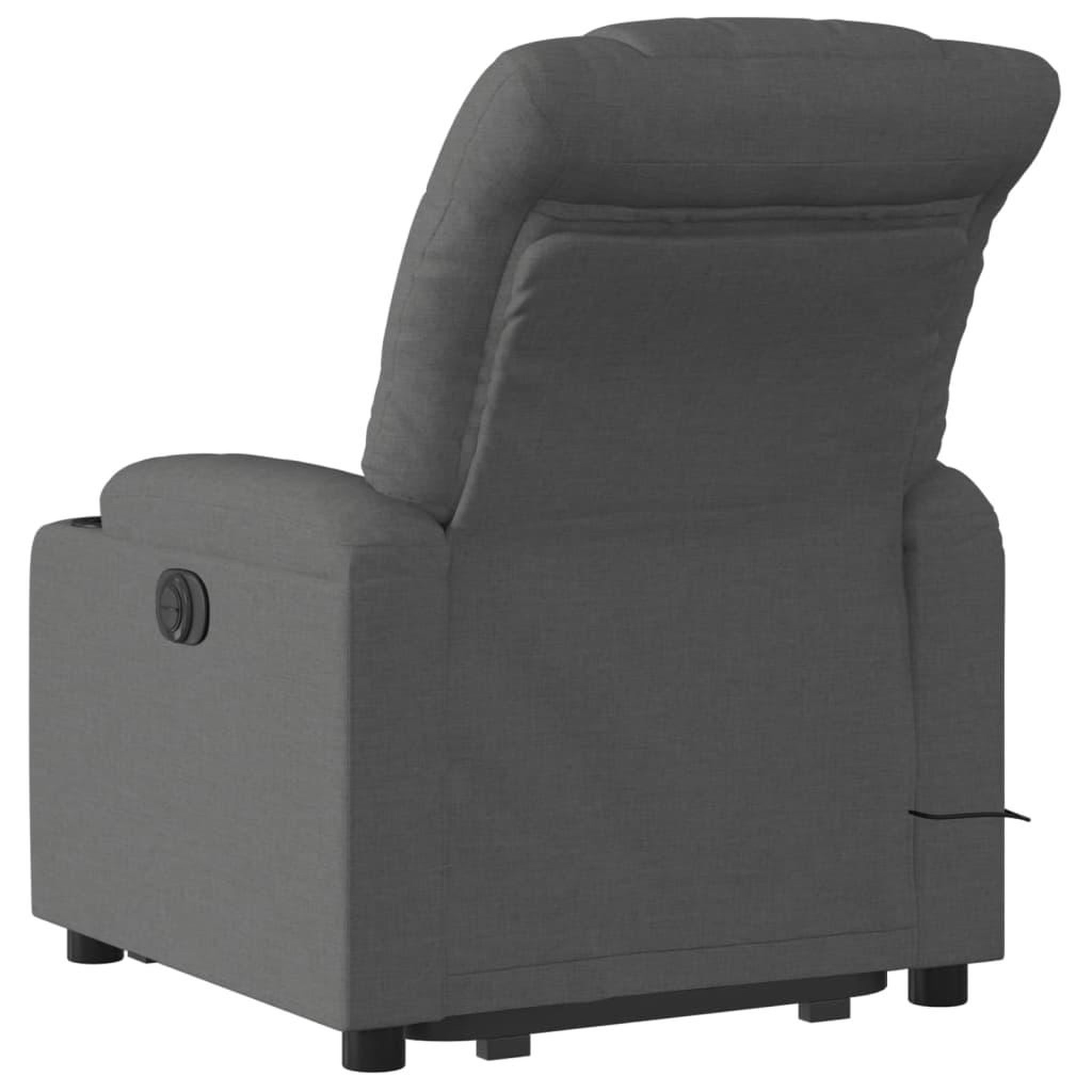 Voir la diapositive 5 : VIDAXL Fauteuil de massage inclinable Gris fonce Tissu