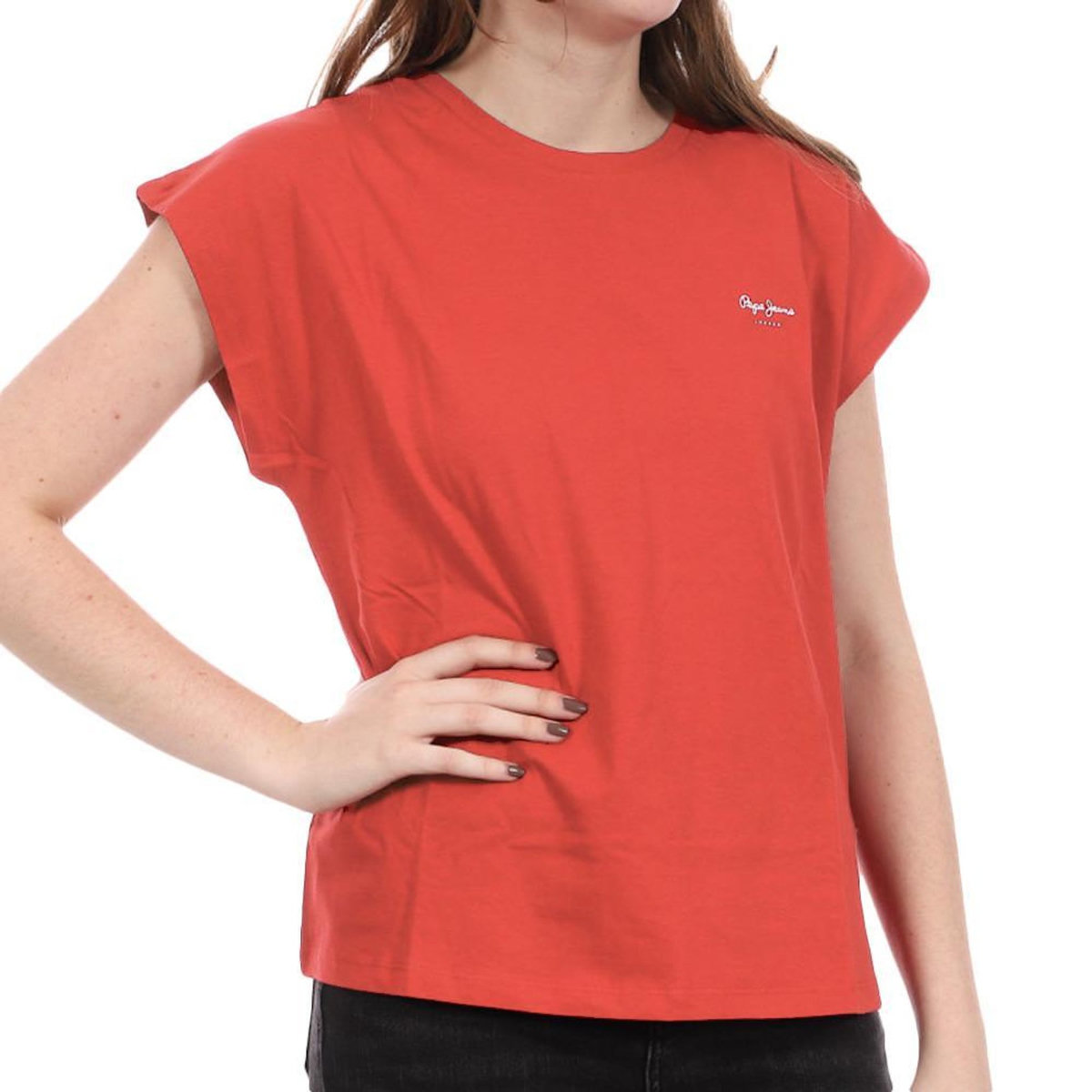 Pepe Jeans T-shirt Rouge/Orange Femme Pepe jeans Bloom