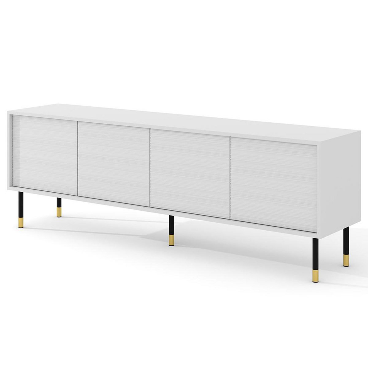 BEST MOBILIER Novara - meuble tv - 4 portes - 180 cm