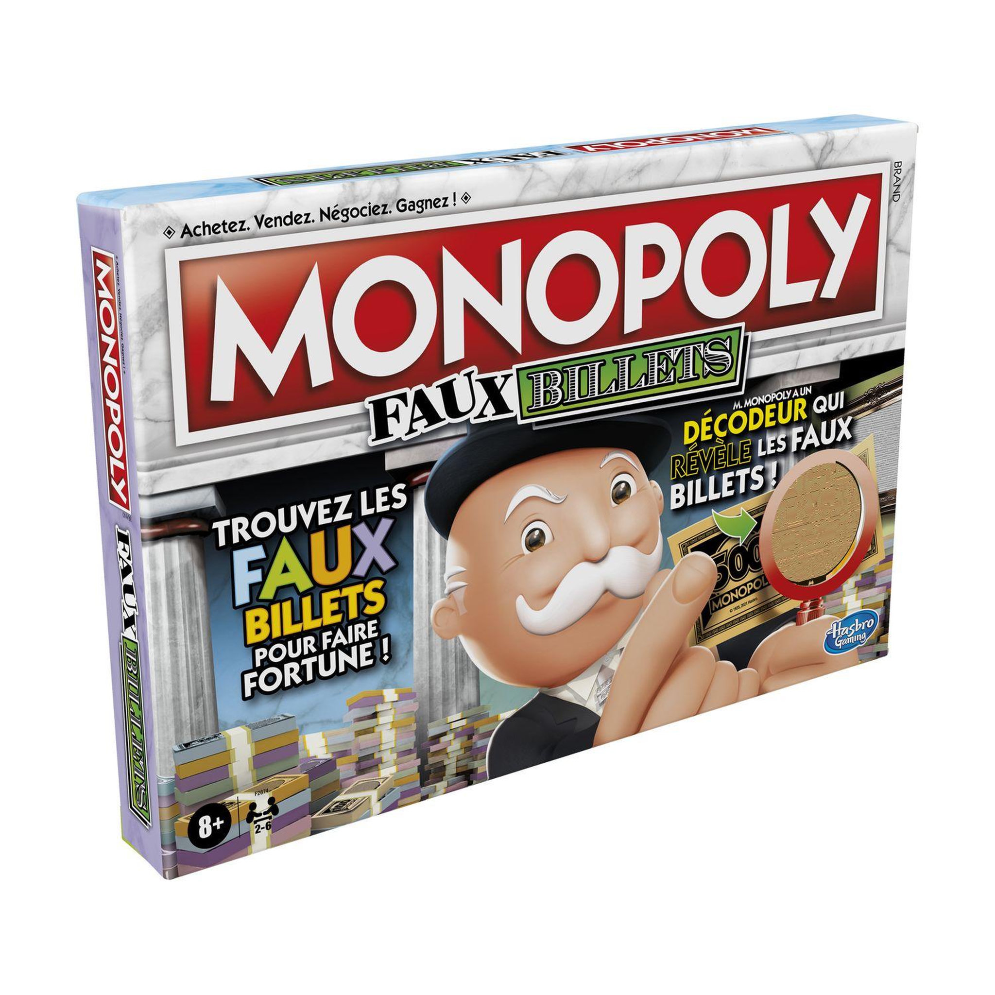 Voir la diapositive 1 : HASBRO Jeu Monopoly faux billets