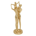 ATMOSPHERA Statuette Déco Famille en Résine  Hapi' 28cm Doré