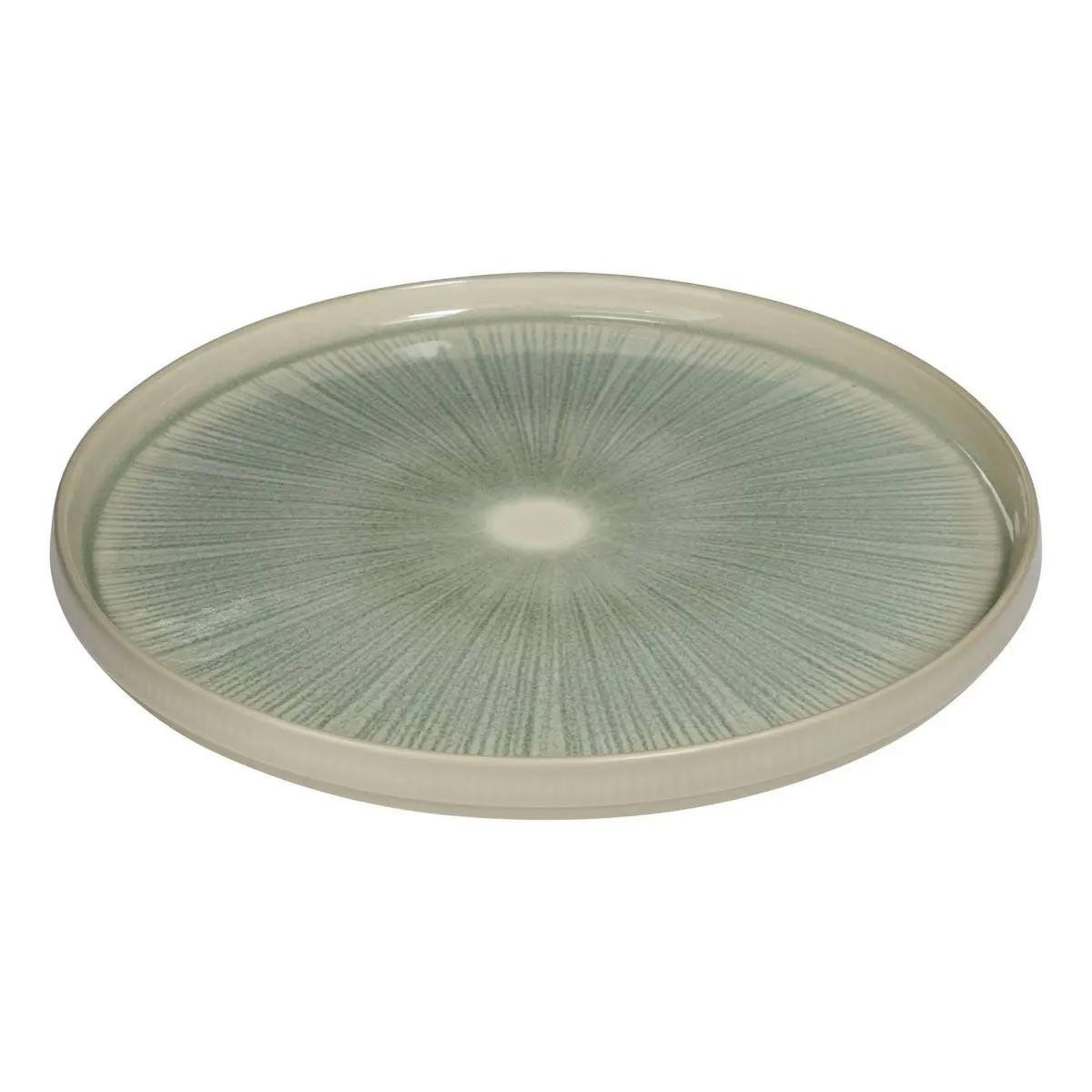 Voir la diapositive 2 : SECRET DE GOURMET Lot de 6 assiettes plates  eva  27cm vert
