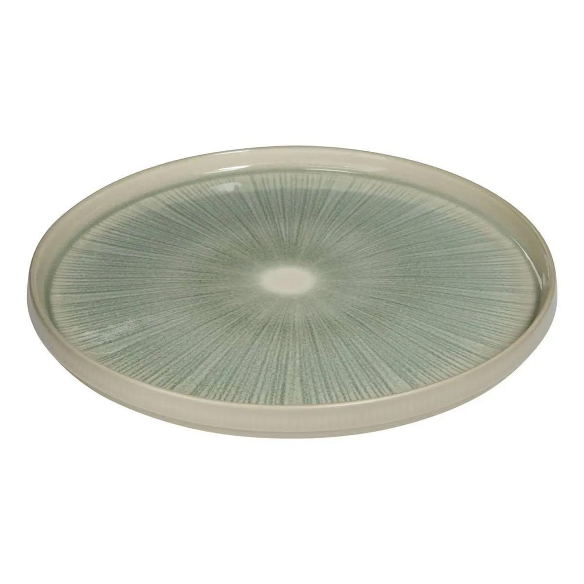 SECRET DE GOURMET Lot de 6 Assiettes Plates  Eva  27cm Vert