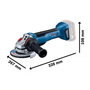 Voir la diapositive 2 : BOSCH Meuleuse 125mm 18V GWS 18V 10 P Professional (sans batterie ni chargeur) + coffret L BOXX BOSCH 06019J4102