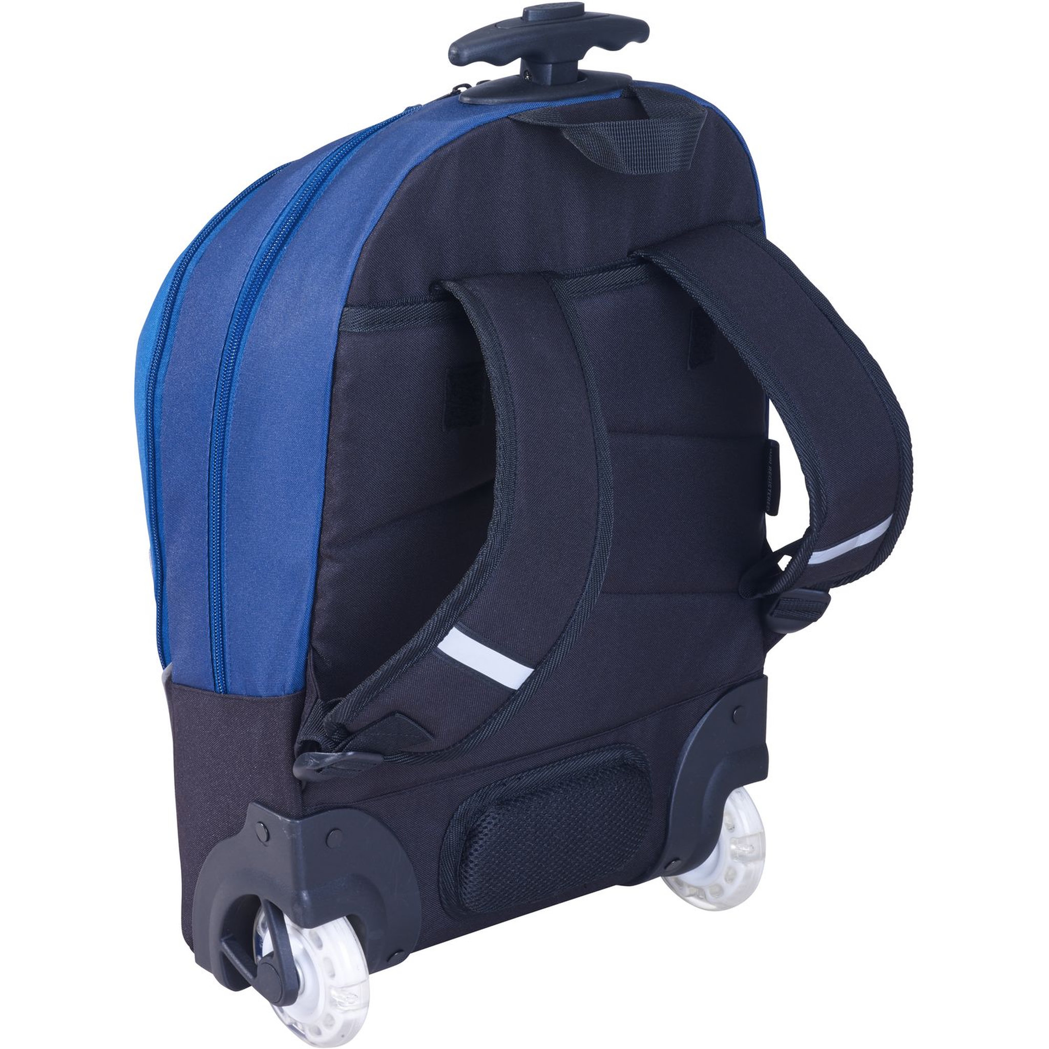 Voir la diapositive 2 : BODYPACK Sac à dos à roulettes lumineuses 2 compartiments gris explorateur BODYPACK