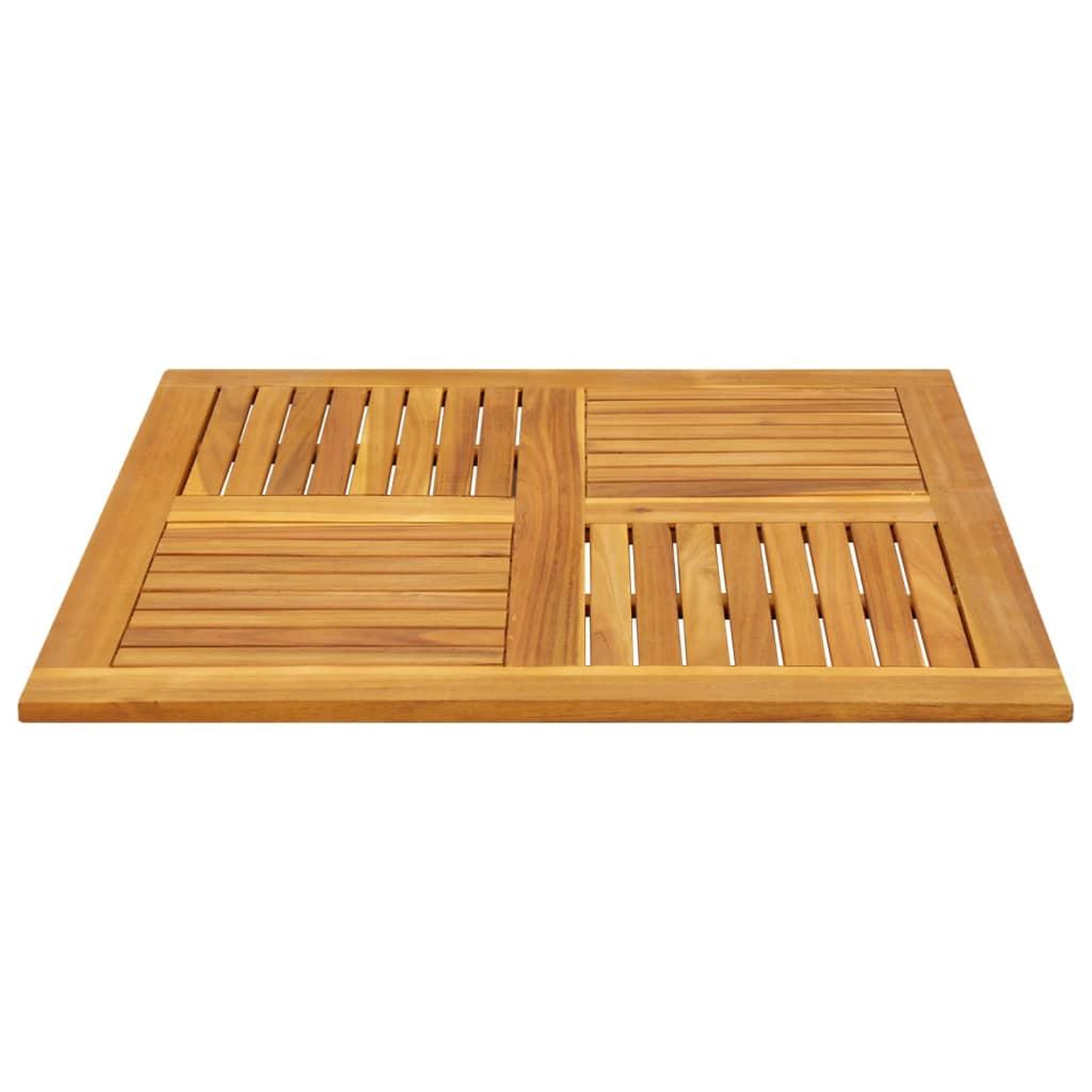 Voir la diapositive 3 : VIDAXL Dessus de table 90x90x2,2 cm carre bois massif d'acacia