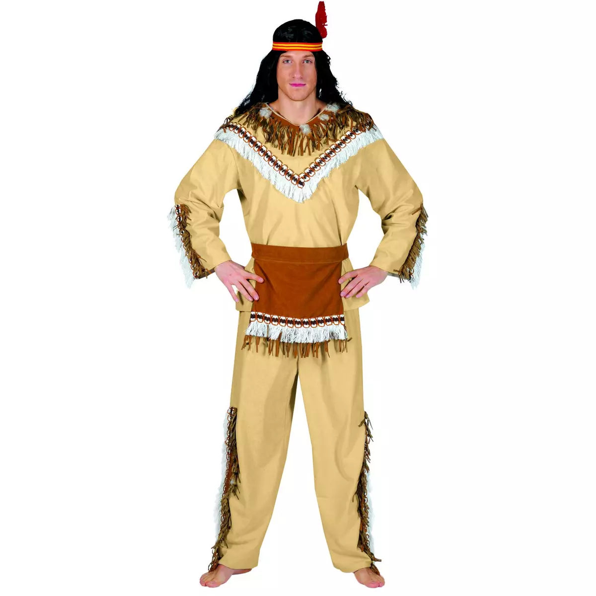 FUNNY FASHION Costume Indien Sioux - XXL