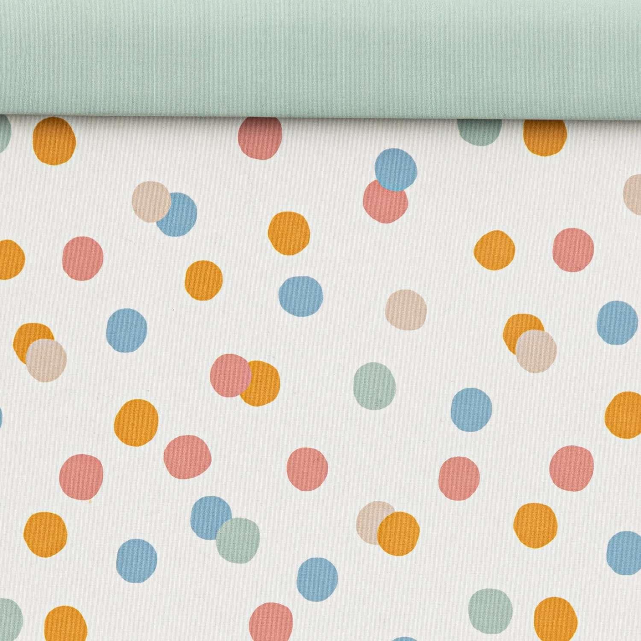 Voir la diapositive 4 : ATMOSPHERA Pouf de rangement pliant POIS - Bleu