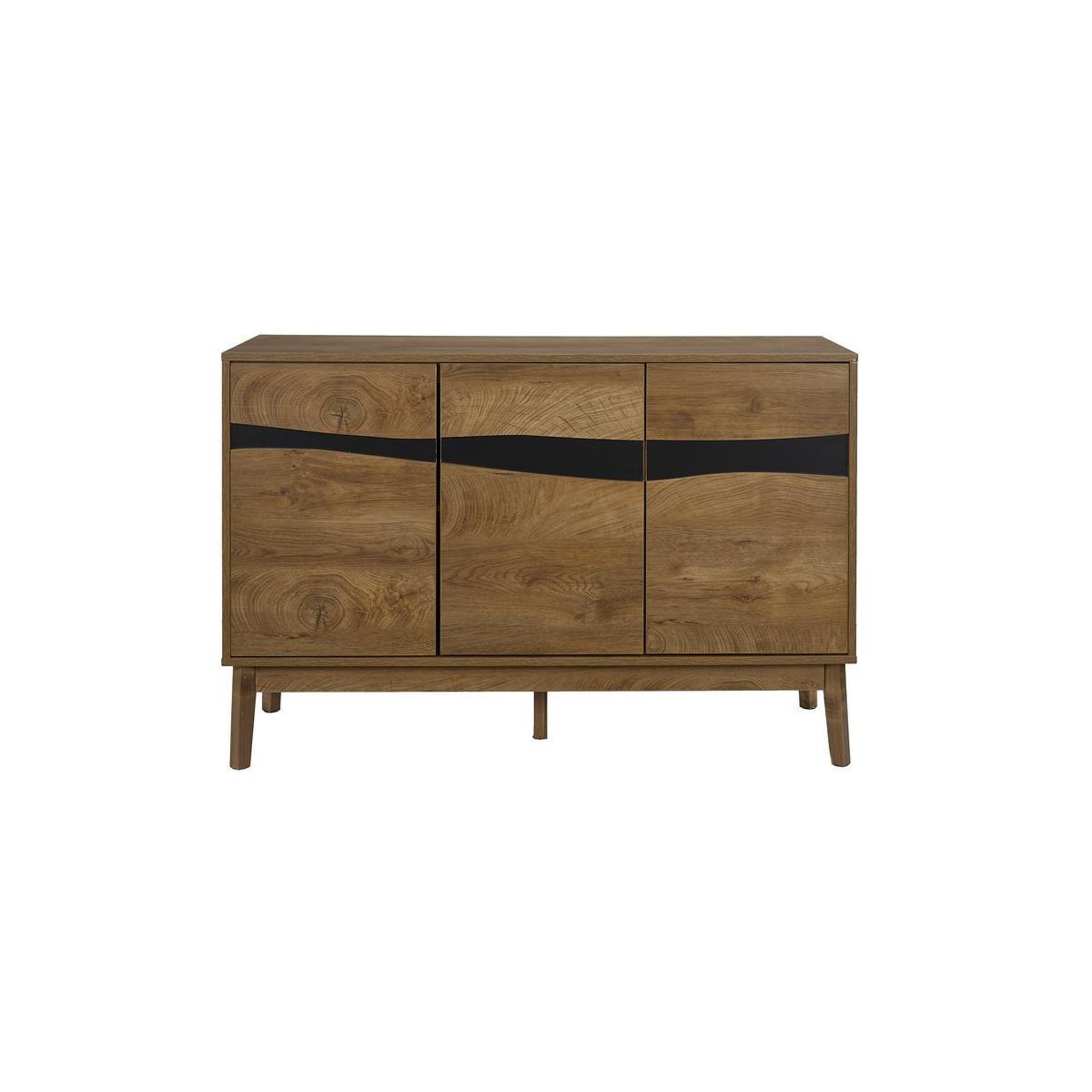 Voir la diapositive 2 : The Home Deco Factory Buffet 3 portes  forest  120cm marron