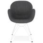 Voir la diapositive 5 : Paris Prix Fauteuil Design  Syndra  85cm Gris Foncé