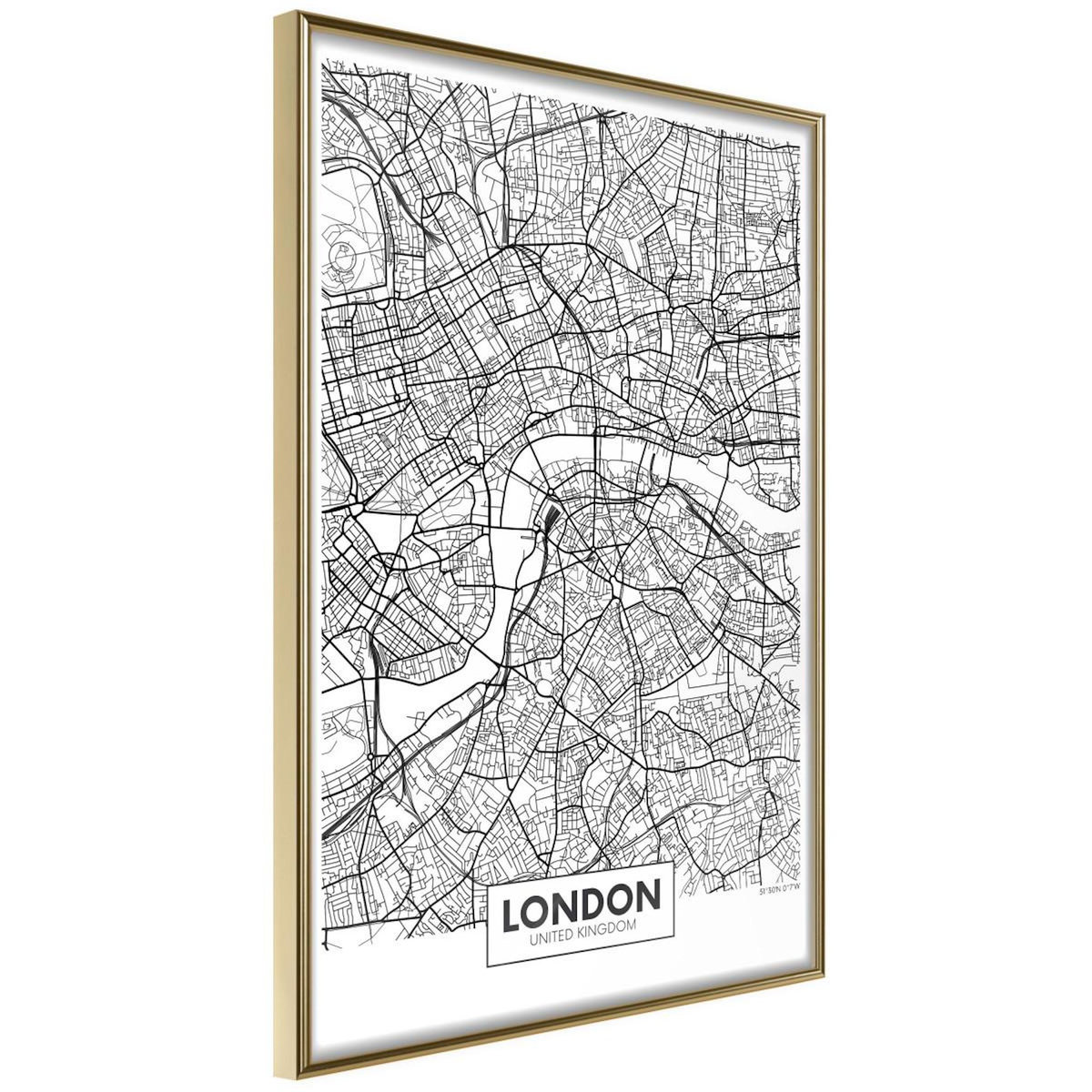 Paris Prix Affiche Murale Encadrée  City Map London