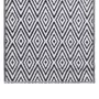 VIDAXL Tapis d'exterieur Blanc et noir 160x230 cm PP