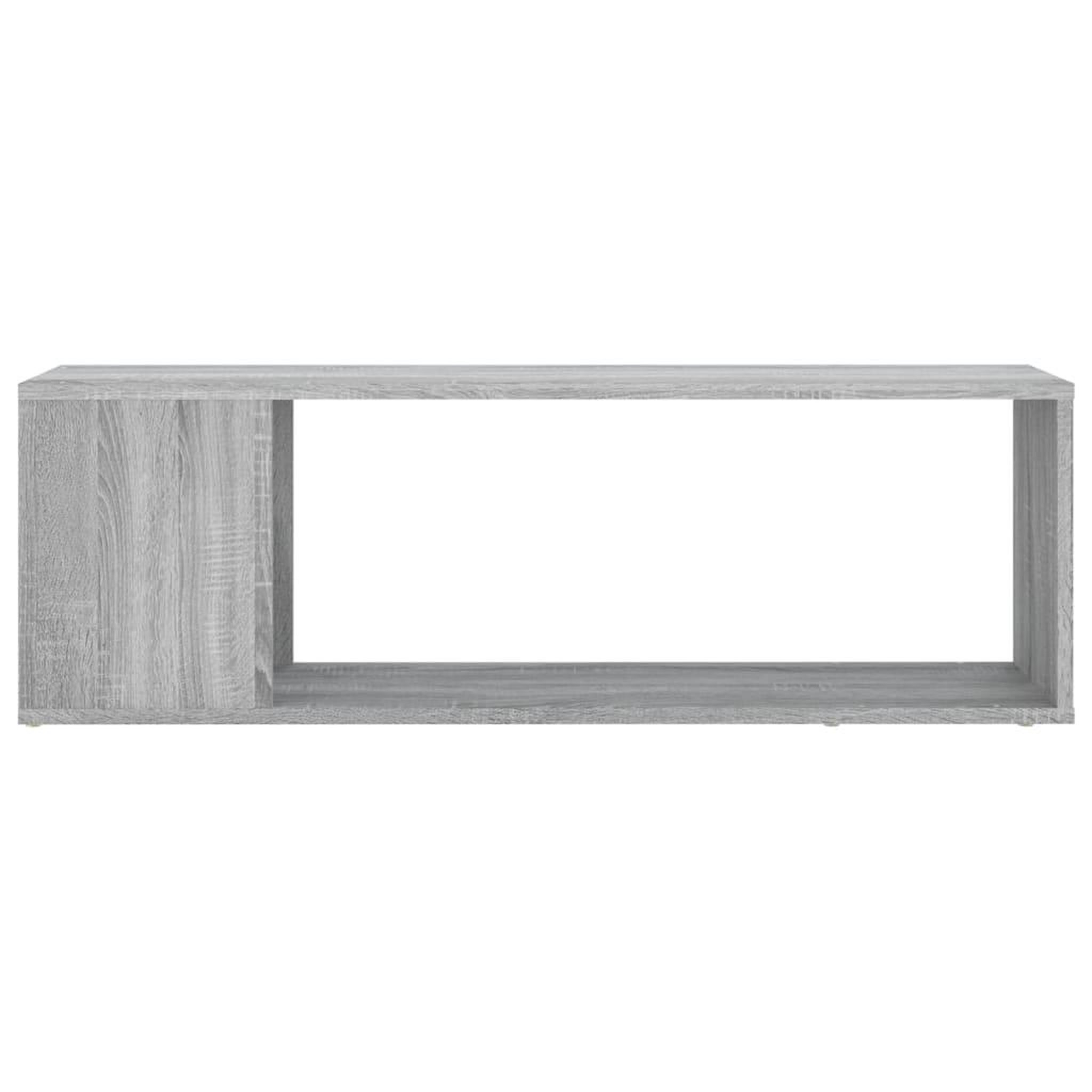 Voir la diapositive 5 : VIDAXL Meuble TV Sonoma gris 100x24x32 cm Bois d'ingenierie