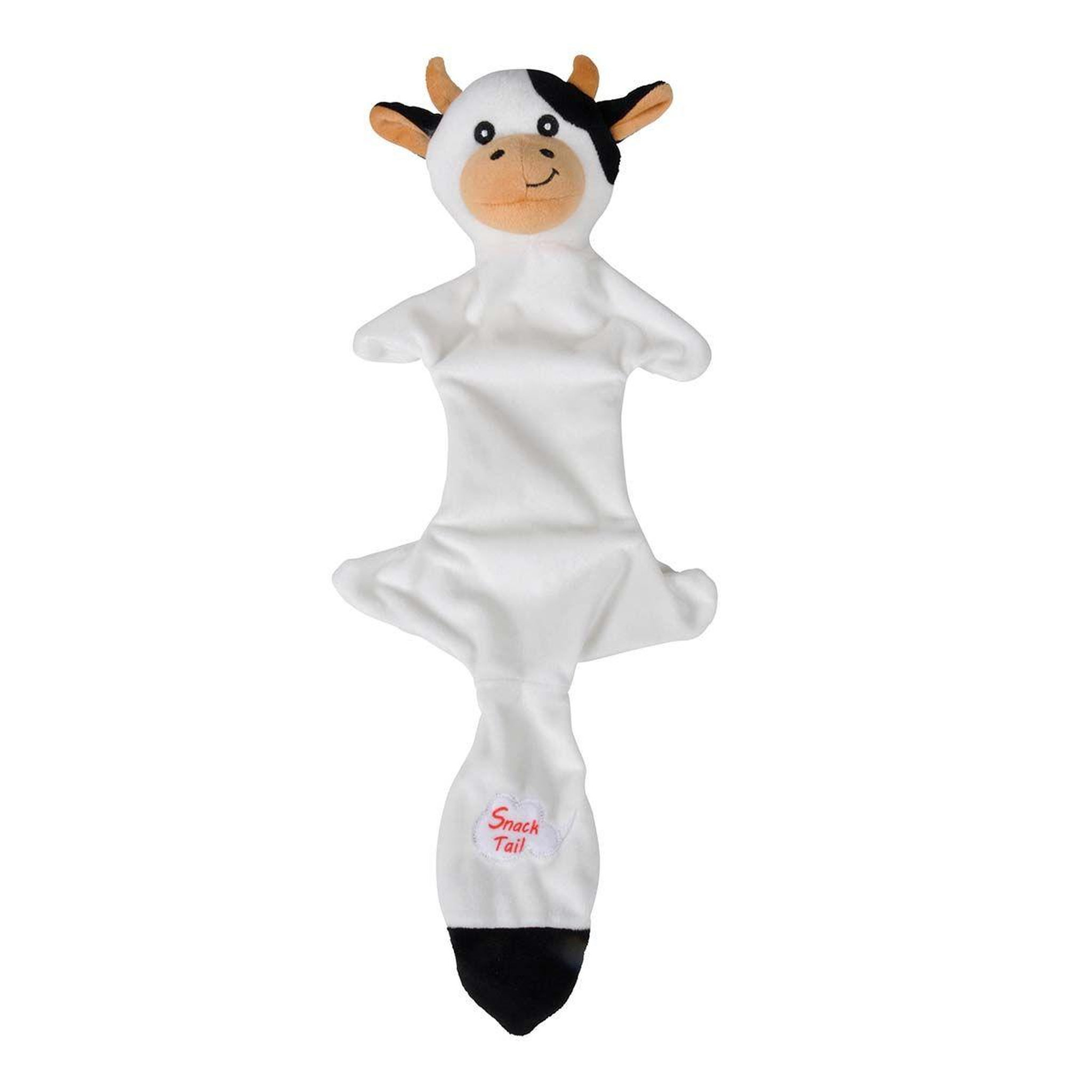 LOVE STORY Peluche pour chien  vache  45cm noir & blanc