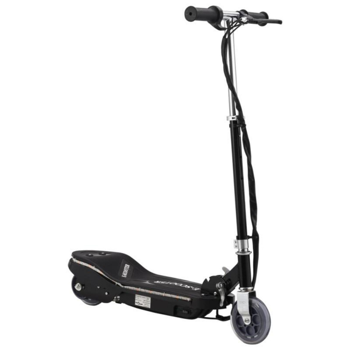 VIDAXL Trottinette électrique avec LED 120 W Noir