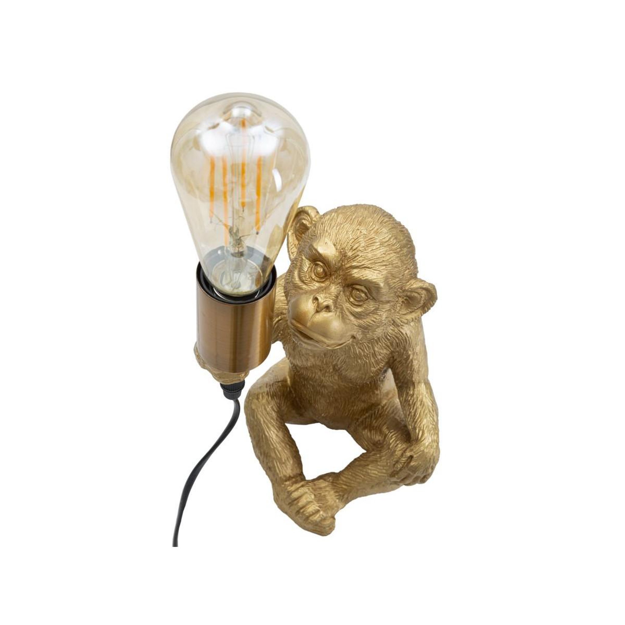 Voir la diapositive 3 : Paris Prix Lampe à poser en résine  monkey  25cm or