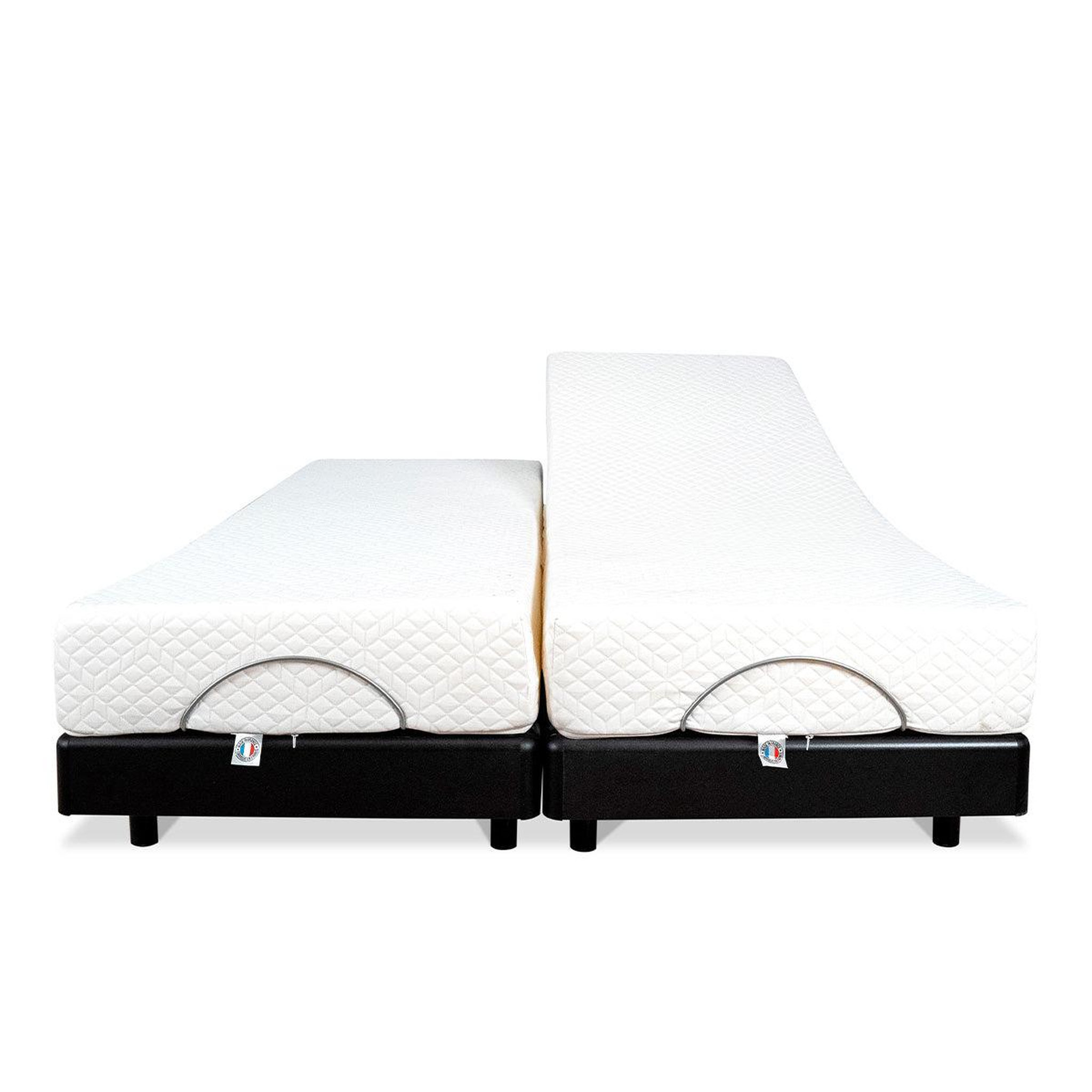 Voir la diapositive 2 : BELLECOUR Bellecour literie | ensemble duo superflex | sommiers électriques + matelas mémoire de forme