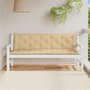 Voir la diapositive 3 : VIDAXL Coussins de banc de jardin lot de 2 beige melange tissu
