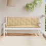 Voir la diapositive 3 : VIDAXL Coussins de banc de jardin lot de 2 beige melange tissu
