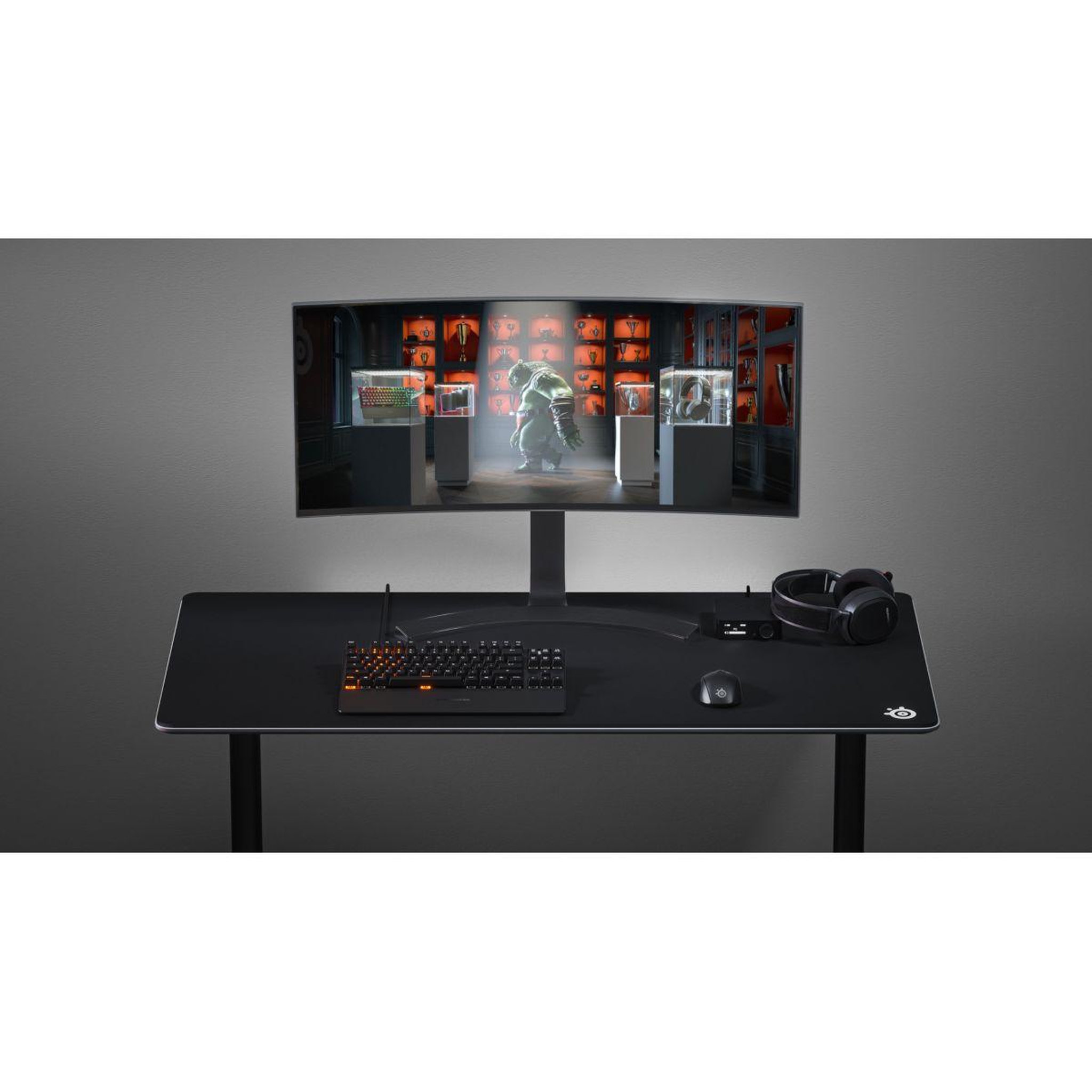 Voir la diapositive 3 : STEEL SERIES Tapis de souris QCK 3XL ETAIL