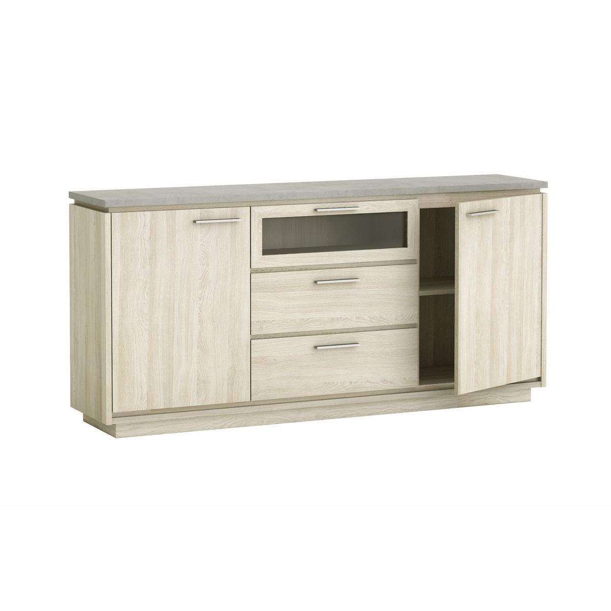 Enfilade 3 portes 2 tiroirs L184cm CITY