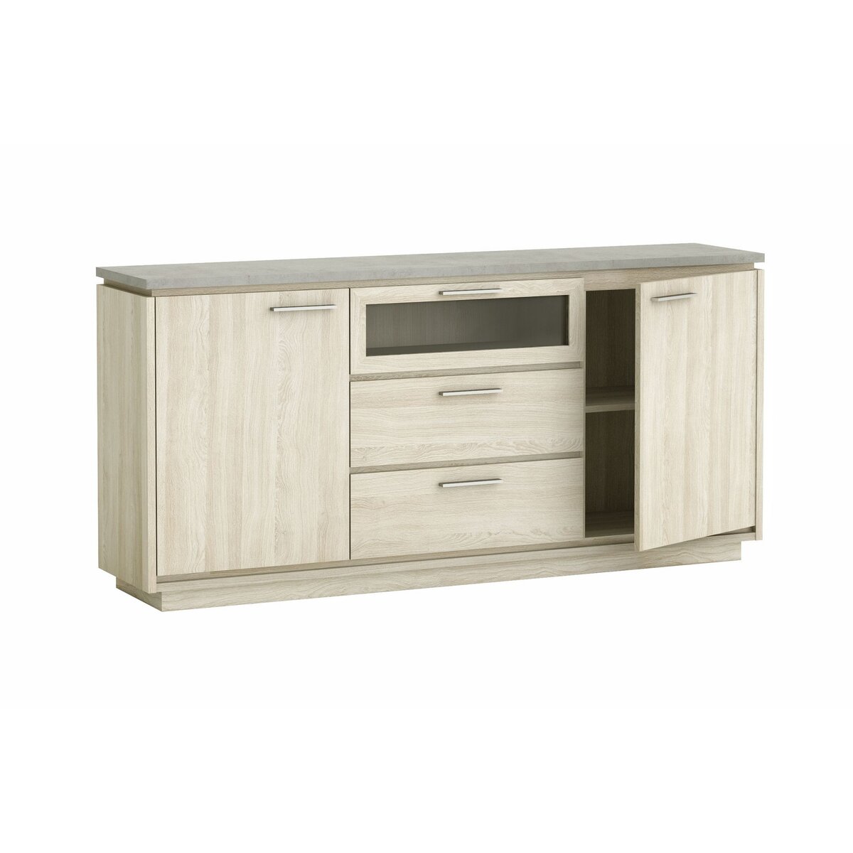 Enfilade 3 portes 2 tiroirs L184cm CITY