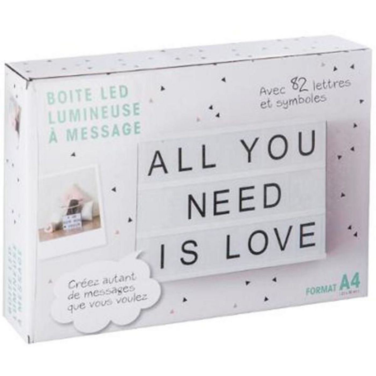 ATMOSPHERA Boîte à Message Lumineuse  Cinéma  30cm Noir