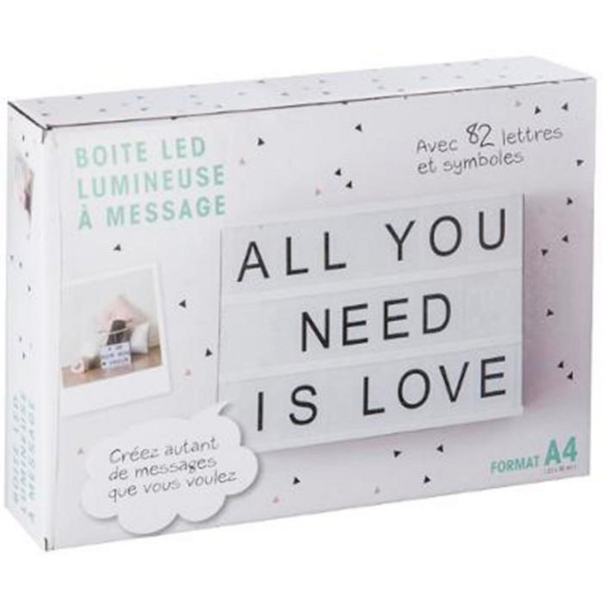 ATMOSPHERA Boîte à Message Lumineuse  Cinéma  30cm Noir