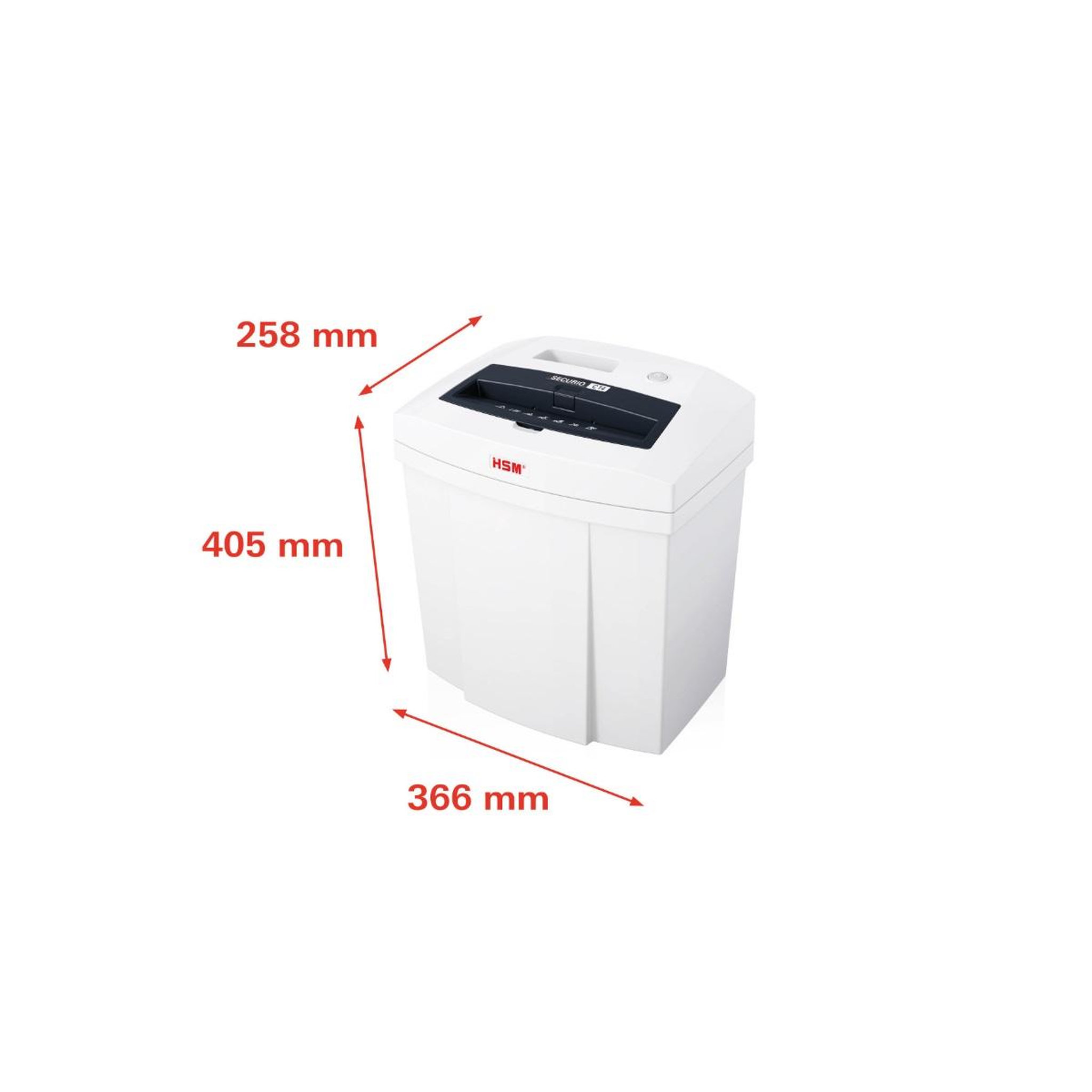 Voir la diapositive 2 : Hsm Destructeur de documents 10-12 feuilles coupe bandes 3.9mm - 2250111