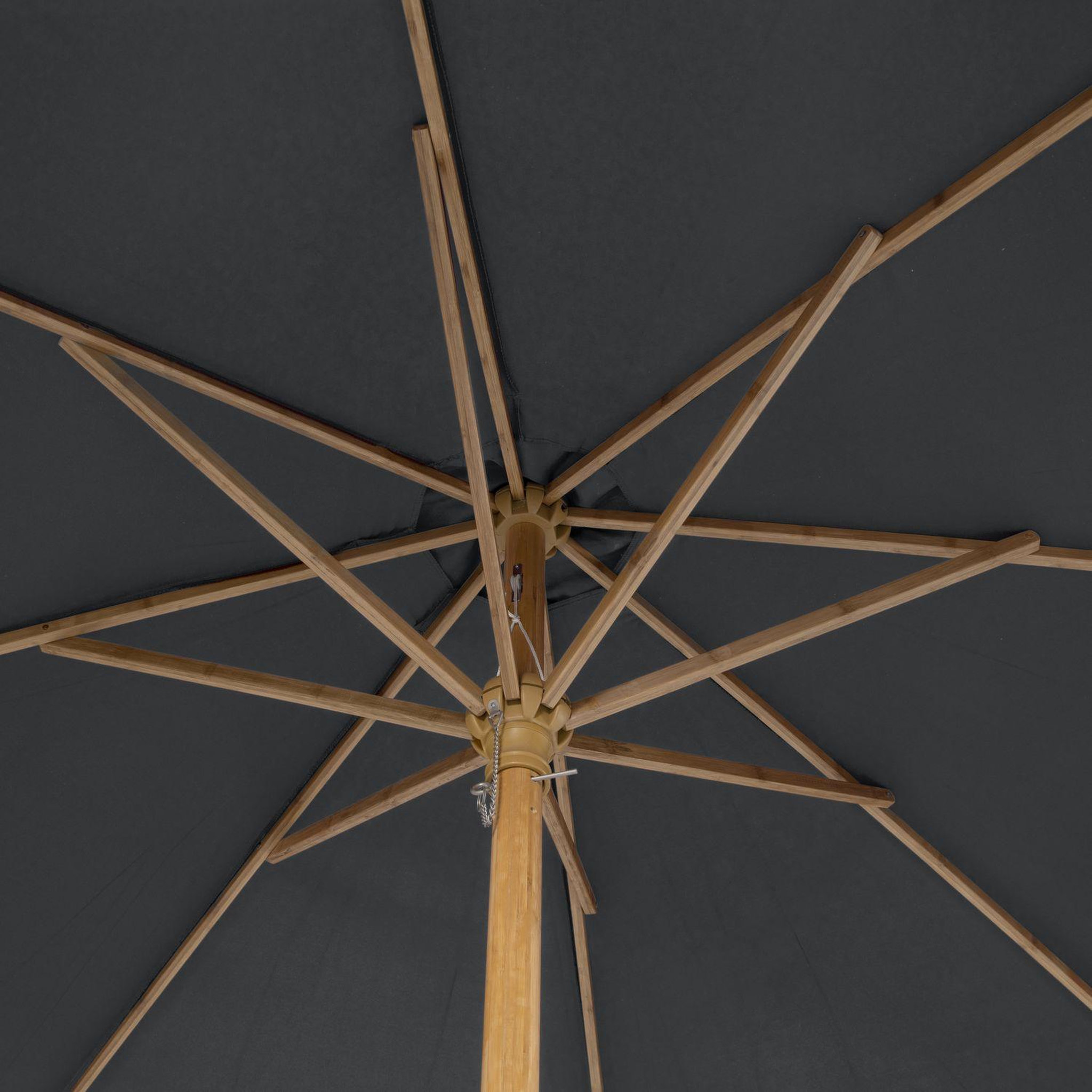 Voir la diapositive 3 : HESPERIDE Parasol droit rond en bambou Tinaei