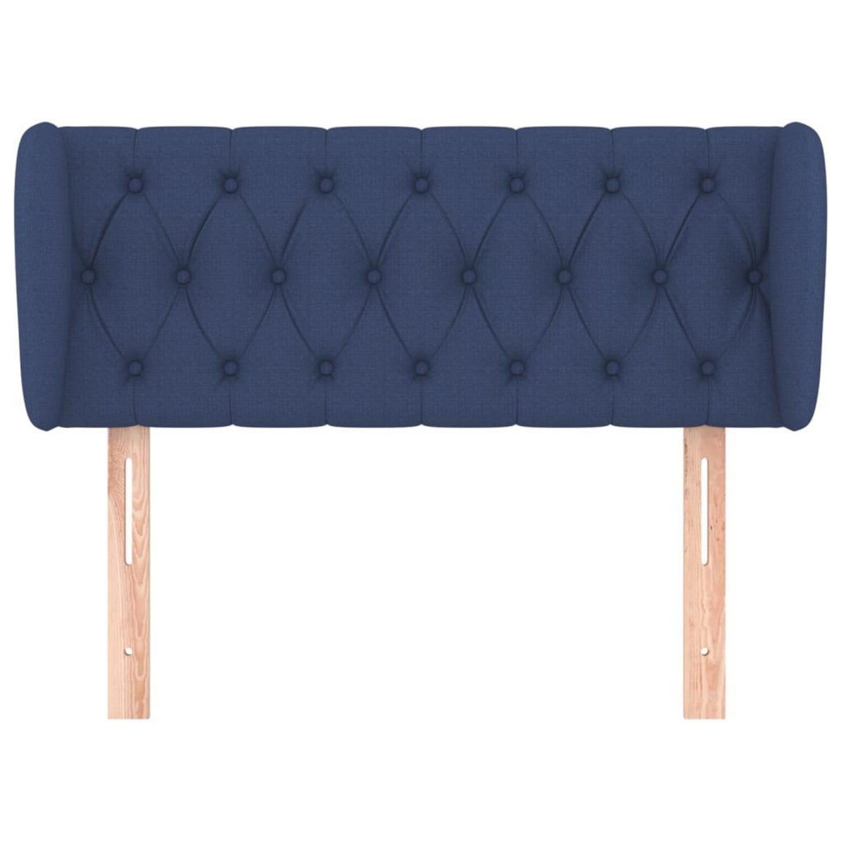 VIDAXL Tete de lit avec oreilles Bleu 103x23x78/88 cm Tissu
