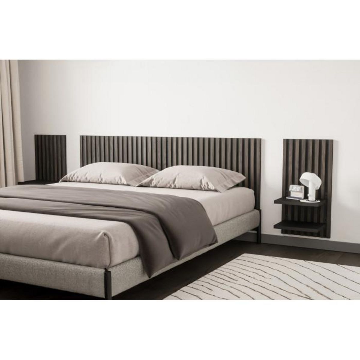 Paris Prix Étagère Murale d'Appoint  Avignon  35cm Noir