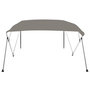 Voir la diapositive 3 : VIDAXL Auvent bimini a 4 arceaux gris 243x180x137 cm