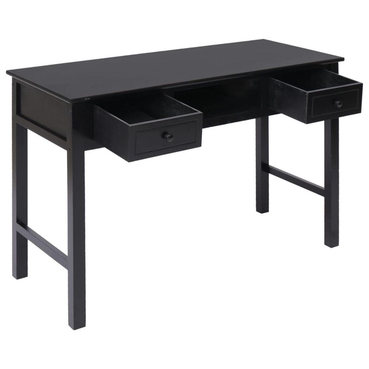 VIDAXL Bureau Noir 110 x 45 x 76 cm Bois