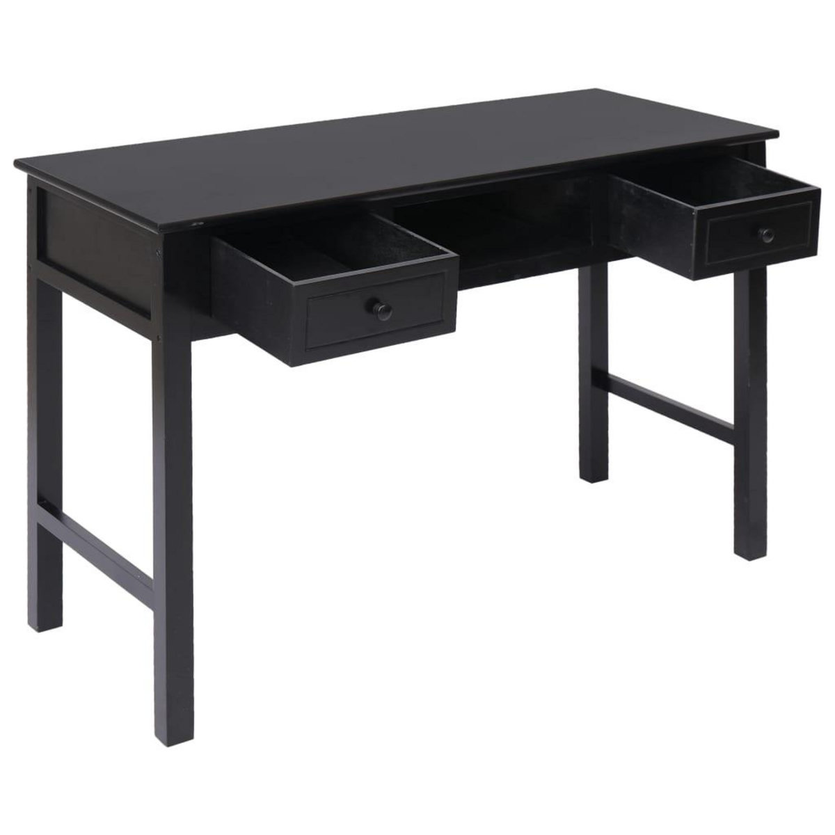 VIDAXL Bureau Noir 110 x 45 x 76 cm Bois