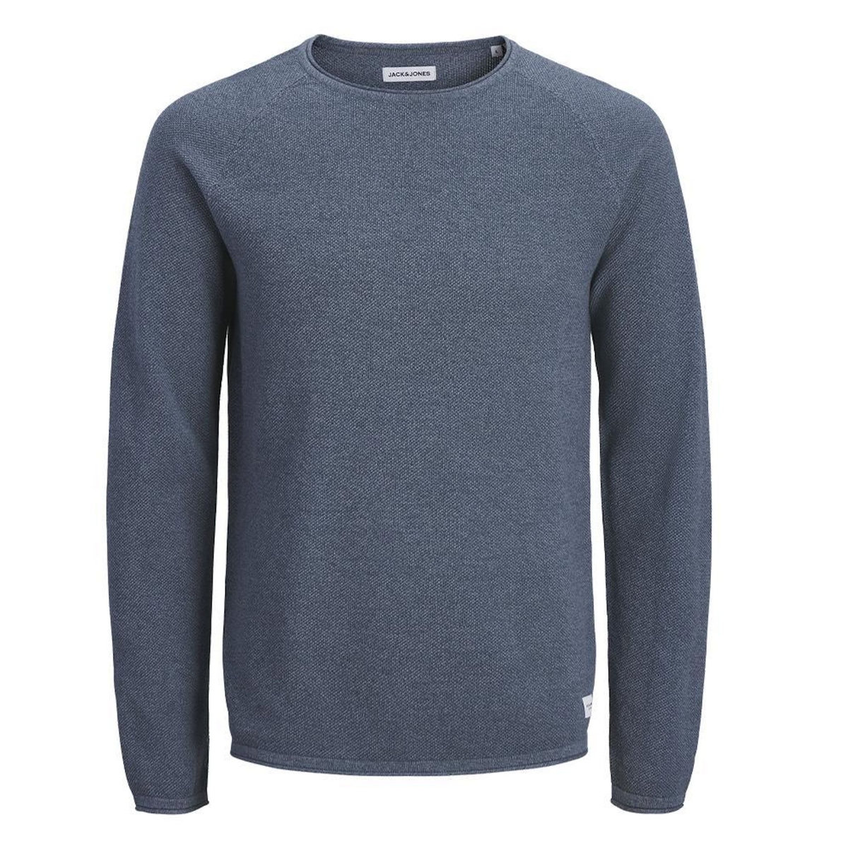 Jack & Jones Pull Bleu Moyen Homme Jack & Jones Knit Crew