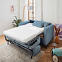 Voir la diapositive 2 : LISA DESIGN Owen - canapé 3 places convertible express couchage quotidien 140 cm matelas 12 cm en velours côtelé