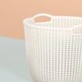 Voir la diapositive 4 : CURVER Curver Panier de rangement Knit Rond L 30 L Blanc creme