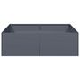 Voir la diapositive 4 : VIDAXL Jardiniere anthracite 100x100x30 cm acier