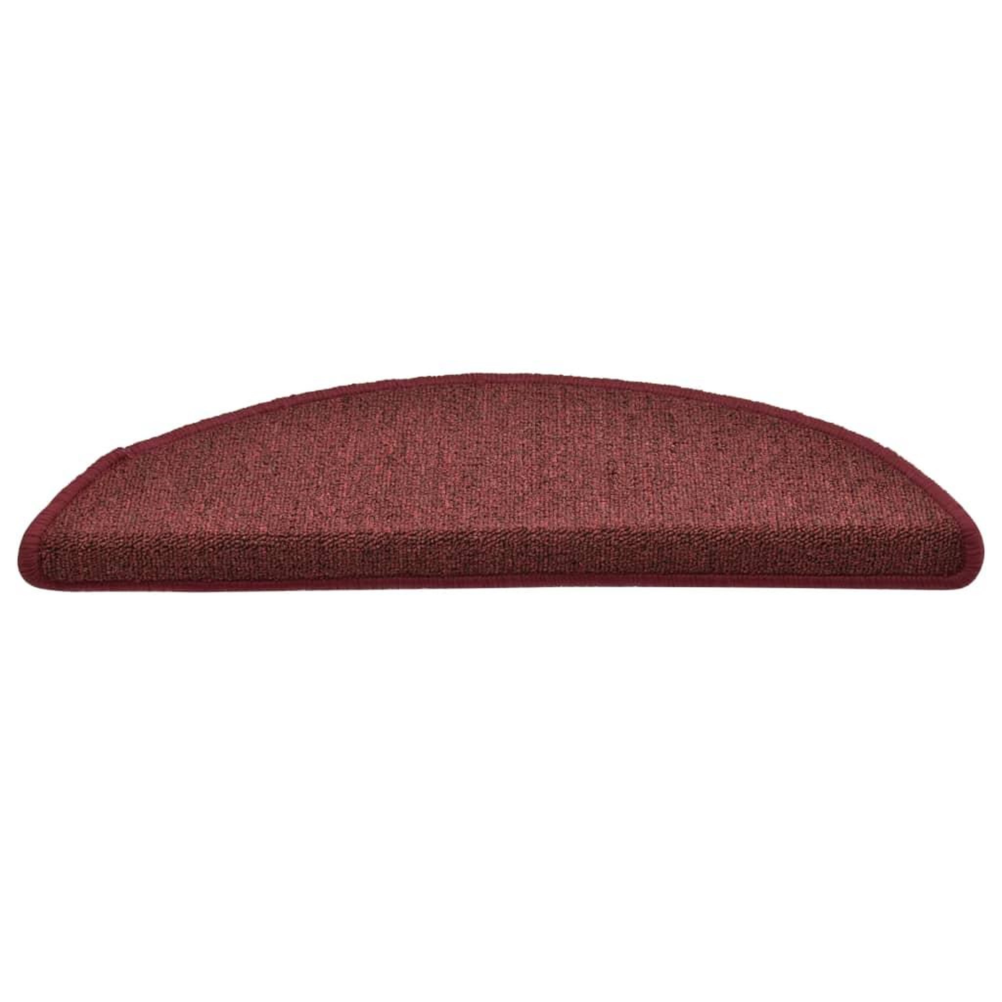 Voir la diapositive 5 : VIDAXL Tapis de marches d'escalier 15 pcs Rouge 56x17x3 cm