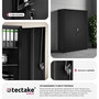 Voir la diapositive 5 : tectake Armoire de classement en métal en acier lâqué époxy noir